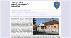 Desktop Screenshot of informacio.tokol.hu